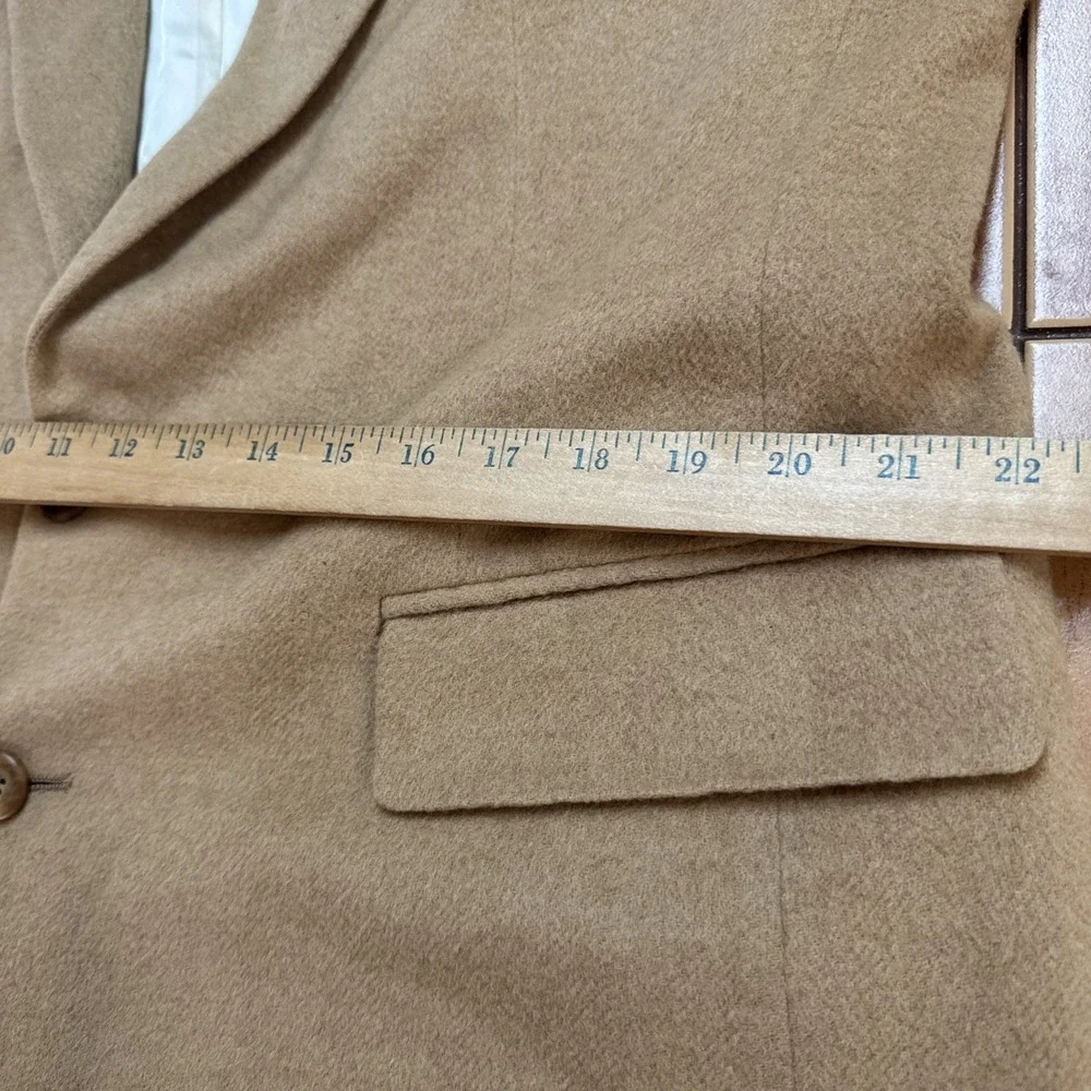 VTG Polo University Club Ralph Lauren Camel Hair Blazer Sz 44R USA Sport Coat